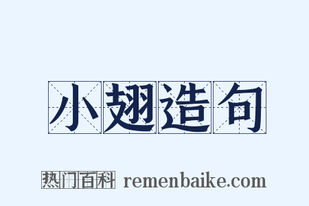 小翅造句是什么意思的图片